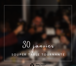 Souper table tournante