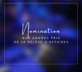 Nomination aux Grands Prix de la relève d’affaires