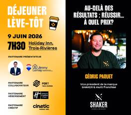 Déjeuner Lève-tôt- Shaker Cuisine & Mixologie