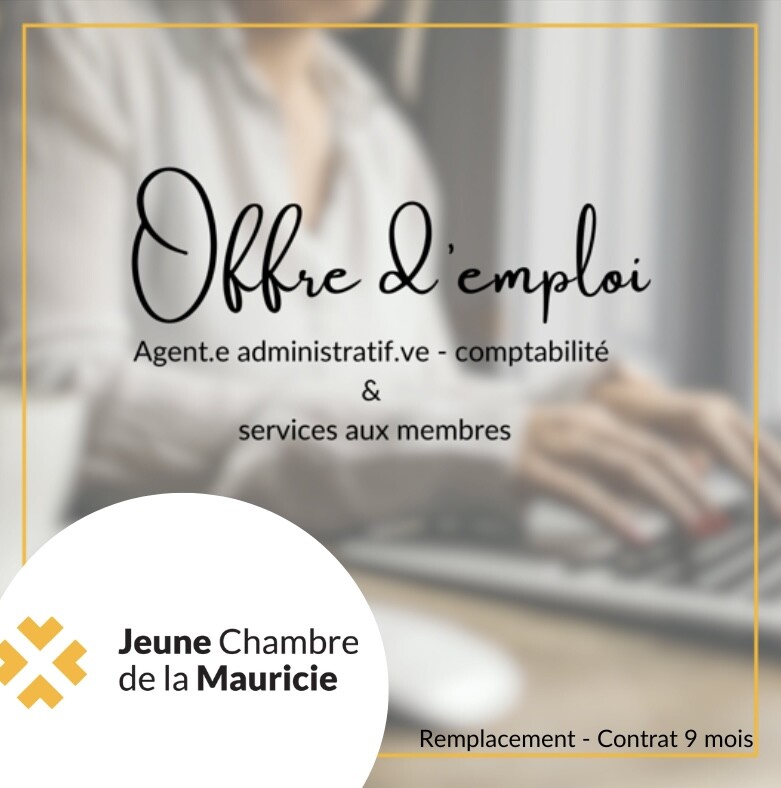 Offre d'emploi - Agent(e) administratif(ve) - Comptabilité et services aux membres