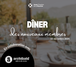Dîner des nouveaux membres | 11 novembre 2026