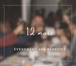 Événement 40e bénefice